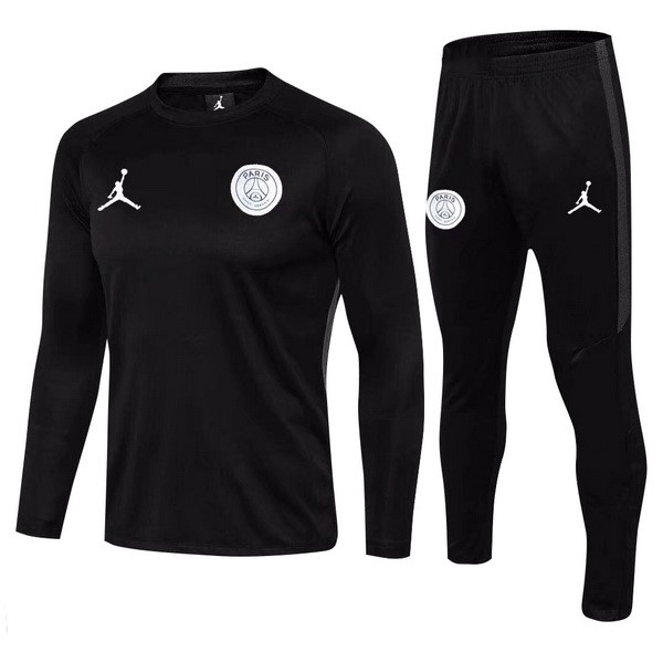 Survetement Football Enfant PSG 2018-19 Blanc Noir Marine